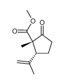 2-methyl-2-methoxycarbonyl-3-isopropenylcyclopentanone Structure