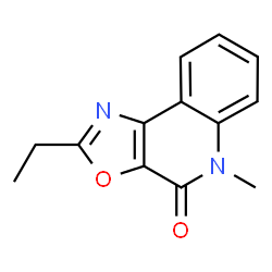 Oxazolo[5,4-c]quinolin-4(5H)-one, 2-ethyl-5-methyl- (9CI) structure