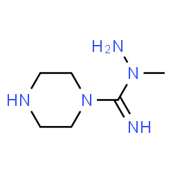 1-Piperazinecarboximidicacid,N-methyl-,hydrazide(9CI) structure