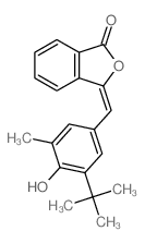 1(3H)-Isobenzofuranone,3-[[3-(1,1-dimethylethyl)-4-hydroxy-5-methylphenyl]methylene]-结构式