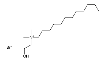 十二烷基(2-羟基乙基)二甲基铵溴化物结构式