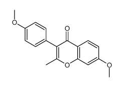 7-methoxy-3-(4-methoxyphenyl)-2-methylchromen-4-one Structure