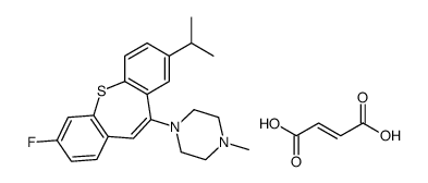 (E)-but-2-enedioic acid,1-(9-fluoro-3-propan-2-ylbenzo[b][1]benzothiepin-5-yl)-4-methylpiperazine Structure