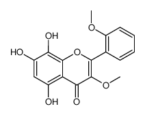 5,7,8-trihydroxy-3-methoxy-2-(2-methoxy-phenyl)-chromen-4-one Structure
