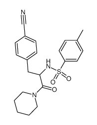 Nα-Tosyl-4-cyanphenylalaninpiperidid Structure