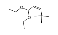1,1-diethoxy-4,4-dimethyl-pent-2c-ene结构式