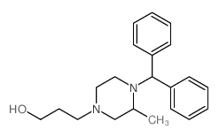 3-(4-benzhydryl-3-methyl-piperazin-1-yl)propan-1-ol Structure