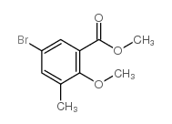 methyl 5-bromo-2-methoxy-3-methylbenzoate Structure
