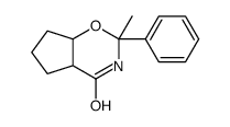 2-methyl-2-phenyl-3,4a,5,6,7,7a-hexahydrocyclopenta[e][1,3]oxazin-4-one结构式