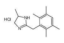 5-methyl-2-[(2,3,5,6-tetramethylphenyl)methyl]-4,5-dihydro-1H-imidazole,hydrochloride Structure