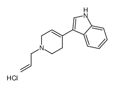 3-(1-prop-2-enyl-3,6-dihydro-2H-pyridin-4-yl)-1H-indole,hydrochloride Structure