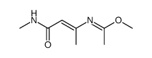 N-Methyl-3-[(methoxyethylidene)amino]-2-butenamide结构式