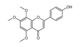 4'-hydroxy-5,7,8-trimethoxyflavone Structure