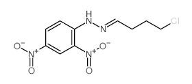 N-(4-chlorobutylideneamino)-2,4-dinitro-aniline结构式