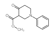 methyl 4-oxo-1-phenyl-piperidine-3-carboxylate Structure