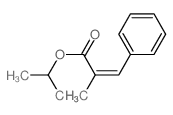 propan-2-yl (Z)-2-methyl-3-phenyl-prop-2-enoate结构式