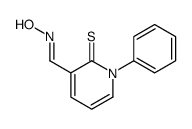 3-(hydroxyiminomethyl)-1-phenylpyridine-2-thione Structure