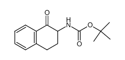 (1-OXO-1,2,3,4-TETRAHYDRO-NAPHTHALEN-2-YL)-CARBAMIC ACID TERT-BUTYL ESTER structure