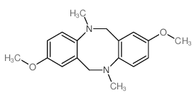 2,8-dimethoxy-5,11-dimethyl-6,12-dihydrobenzo[c][1,5]benzodiazocine结构式