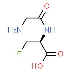 D-Alanine, 3-fluoro-N-glycyl- (9CI) Structure