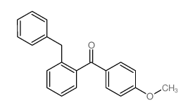 (2-benzylphenyl)-(4-methoxyphenyl)methanone Structure