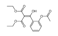 ethyl [(2-acetoxyphenyl)hydroxymethylidene]ethoxycarbonylacetate结构式