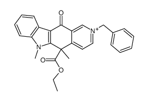 N-benzyl derivative of 5-carbethoxy,5,6-dimethyl-pyrido-[4,3-b]carbazol-(5H)-11-one Structure