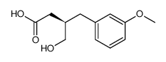 (R)-4-hydroxy-3-(3-methoxybenzyl)butanoic acid结构式