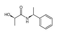 (R)-2-hydroxy-N-((S)-1-phenylethyl)propanamide结构式