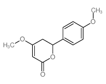 4-methoxy-6-(4-methoxyphenyl)-5,6-dihydropyran-2-one structure