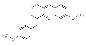 3,5-bis[(4-methoxyphenyl)methylidene]oxan-4-one picture