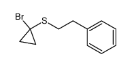 1-bromocyclopropyl phenetyl sulfide Structure