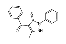 (5-methyl-2-phenyl-3-sulfanylidene-1H-pyrazol-4-yl)-phenylmethanone结构式