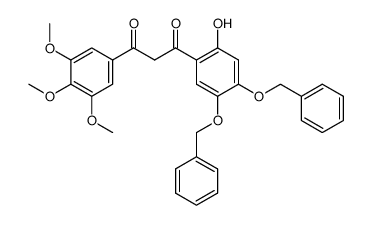 4,5-dibenzyloxy-2-hydroxy-3',4',5'-trimethoxydibenzoylmethane结构式