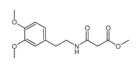 Propanoic acid,3-[[2-(3,4-dimethoxyphenyl)ethyl]amino]-3-oxo-,methyl ester结构式