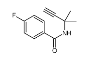 4-fluoro-N-(2-methylbut-3-yn-2-yl)benzamide结构式