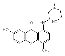 9H-Thioxanthen-9-one, 7-hydroxy-1-[[2-[(2-hydroxyethyl)amino]ethyl]amino]-4-methyl- Structure