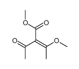 methyl 2-acetyl-3-methoxybut-2-enoate Structure