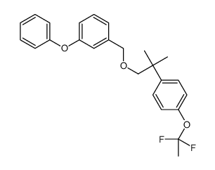 1-((2-(4-(1,1-Difluoroethoxy)phenyl)-2-methylpropoxy)methyl)-3-phenoxy benzene结构式