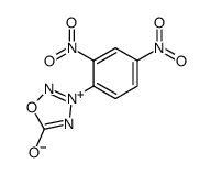 3-(2,4-dinitrophenyl)-1,2,3,4-oxatriazolium-5-one结构式