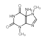5-氨基-3,7-二甲基黄嘌呤结构式