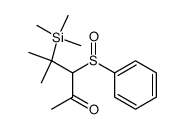 4-methyl-3-phenylsulphinyl-4-trimethylsilylpentan-2-one Structure