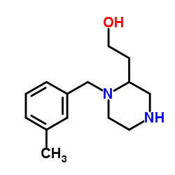2-[1-(3-METHYL-BENZYL)-PIPERAZIN-2-YL]-ETHANOL Structure