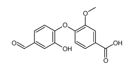 4-(4-formyl-2-hydroxyphenoxy)-3-methoxybenzoic acid Structure