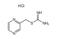 2-Pyrazin-2-ylmethyl-isothiourea; hydrochloride Structure