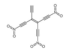 3-ethynyl-1,6-dinitro-4-(2-nitroethynyl)hex-3-en-1,5-diyne结构式