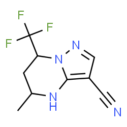 Pyrazolo[1,5-a]pyrimidine-3-carbonitrile, 4,5,6,7-tetrahydro-5-methyl-7-(trifluoromethyl)- (9CI)结构式
