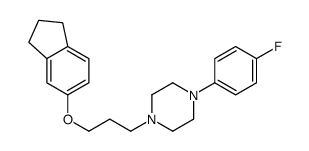 5-(3-(4-(4-fluorophenyl)-1-piperazinyl)propoxy)indan structure