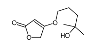 3-(4-hydroxy-4-methylpentoxy)-2H-furan-5-one Structure