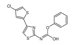 phenyl N-[4-(4-chlorothiophen-2-yl)-1,3-thiazol-2-yl]carbamate结构式
